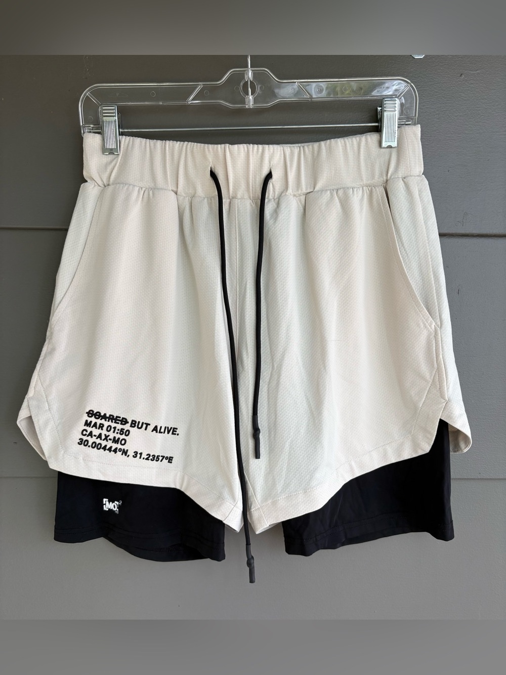 Scared But Alive Berlin Unisex Masc 2-in-1 Lined Training Compression Shorts